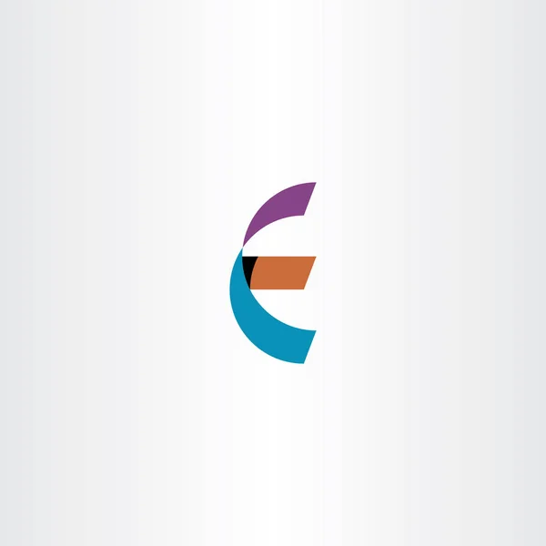 Logotyp Vektor e Symbol Buchstabe — Stockvektor