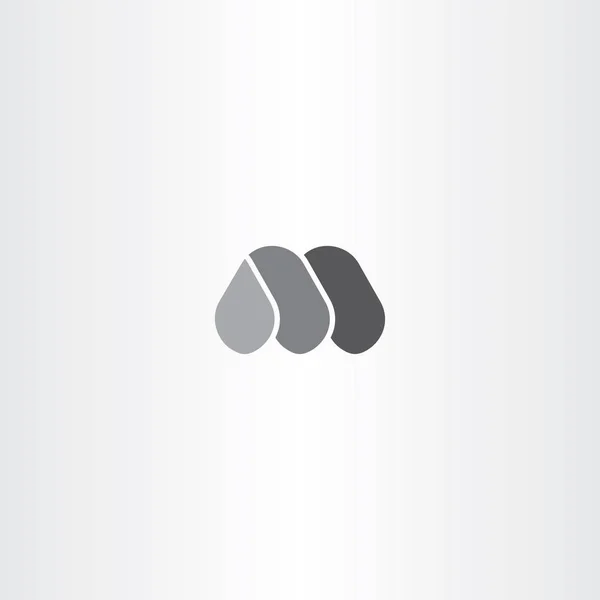 M logo pictogram blackletter logo vector — Stockvector