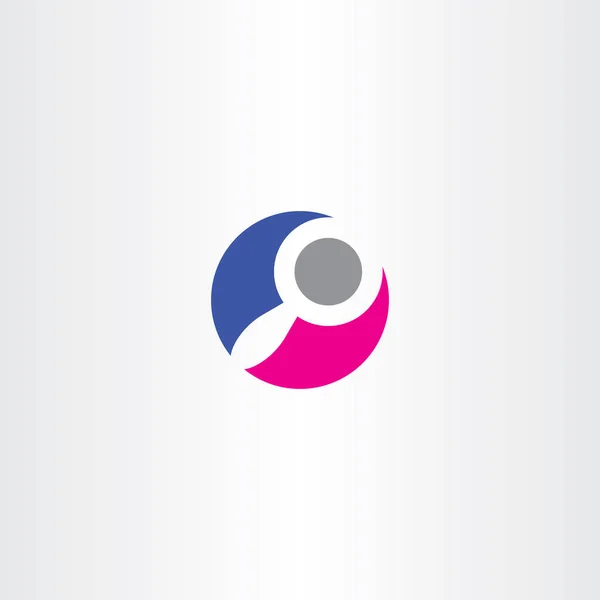 虫眼鏡アイコン検索ロゴ — ストックベクタ