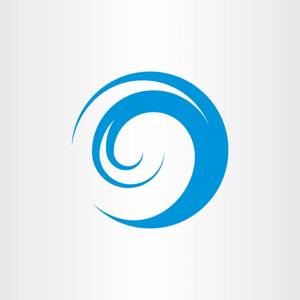 Símbolo del logotipo de ola de agua — Archivo Imágenes Vectoriales