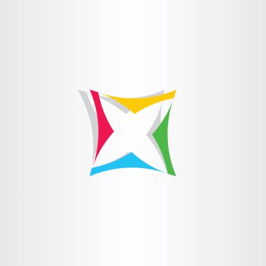 vektör simge mektup logo sembol x