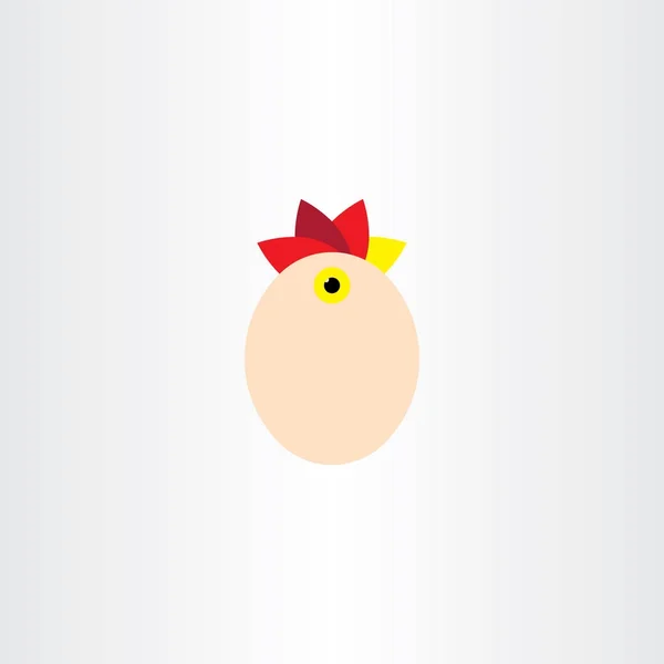 Csirke tojás vektor elem ikon szimbólum jele — Stock Vector