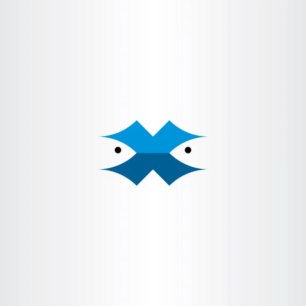 Vis brief x logo symbool vector — Stockvector
