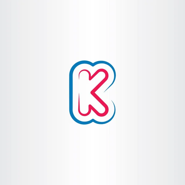 K letra logotipo logotipo símbolo elemento línea — Archivo Imágenes Vectoriales