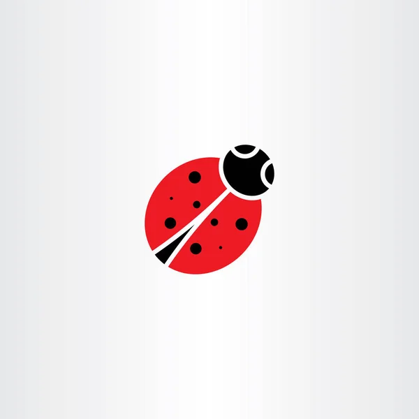 Ladybug vector icon symbol element — Stock Vector