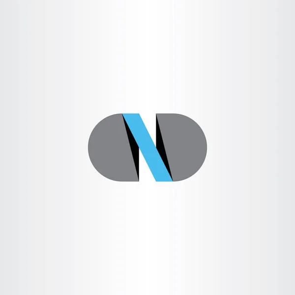 Logotipo ícone n logotipo letra vetor —  Vetores de Stock