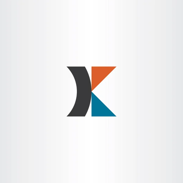 Logotipo vettoriale lettera icona k simbolo — Vettoriale Stock