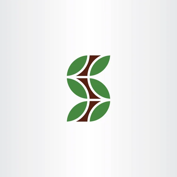 S harfi logo vektör logo simge bırakır — Stok Vektör
