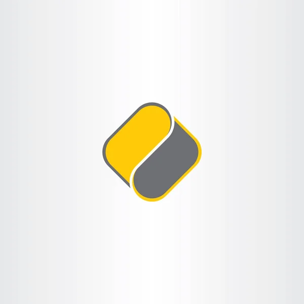 Logo cuadrado vector abstracto empresa símbolo — Vector de stock