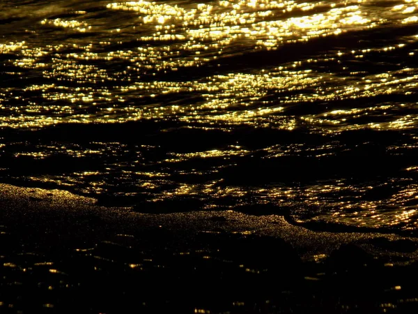 Reflejo Del Sol Tarde Agua —  Fotos de Stock