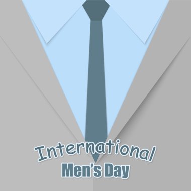 Uluslararası erkekler, erkek takım elbise, malzeme tasarımına selamlar Bayramı Günü kartpostal