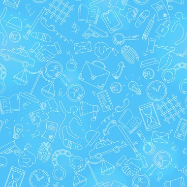 Suç ve ceza, mavi arka plan üzerinde bir ışık dağılımı konulu seamless modeli