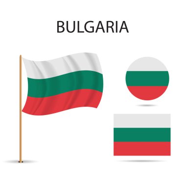 Vektör - Bahreyn bayrağı, beyaz arkaplanda vektör illüstrasyonu