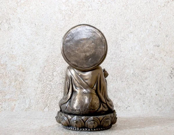 仏師像ブロンズ樹脂 — ストック写真