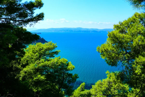 Yunanistan 'daki Ege Denizi adalarının manzaraları