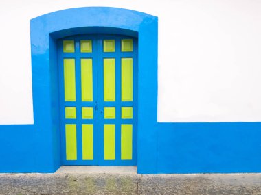 Colonial door in San Cristobal de las Casas, Chiapas, Mexico