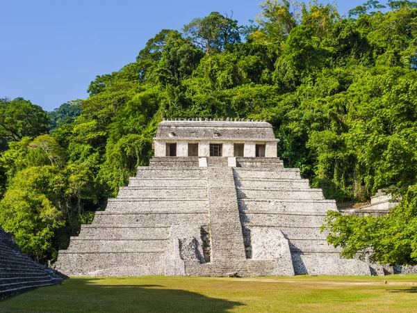 Yazıtlar Tapınağı Palenque Arkeolojik Alanı Chiapas Meksika — Stok fotoğraf