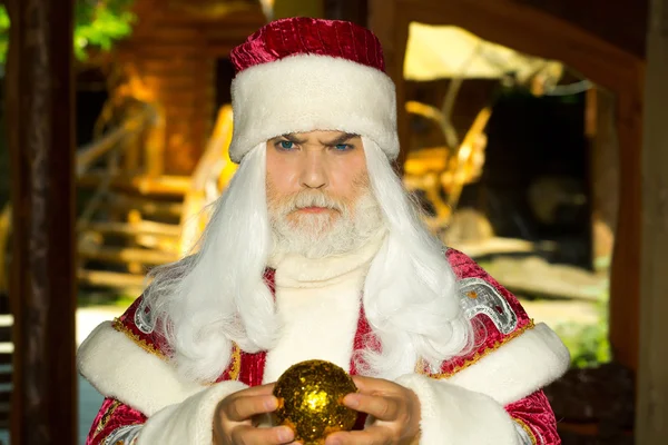 Súlyos Santa Claus labdát karácsonyi — Stock Fotó