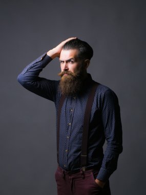 Adam hipster saç tidies