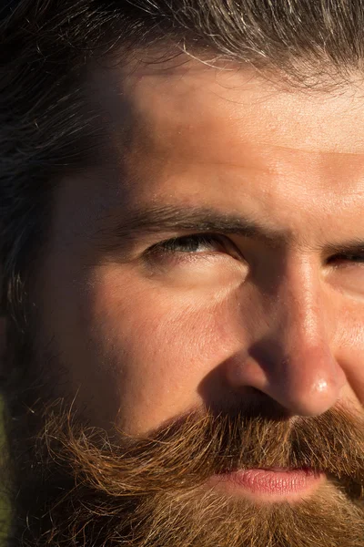 Man with beard and moustache — Stock Photo, Image