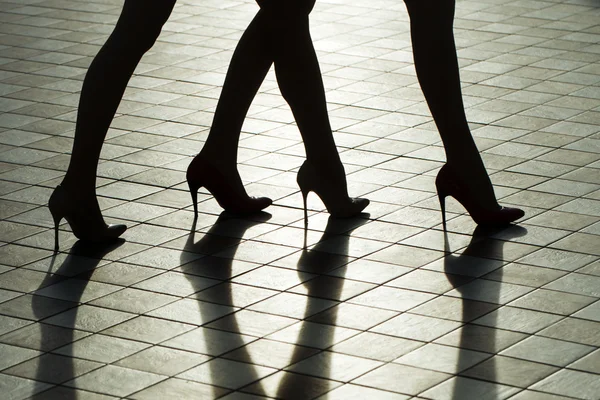 Female legs in shoes — Stock Photo, Image