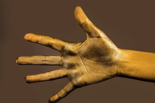 female golden hand
