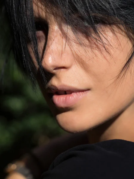 Güzel kız seksi dudaklar