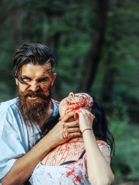 Halloween çift kan ile