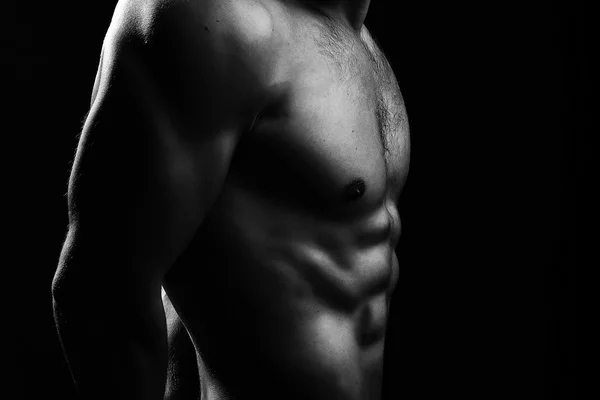 Torso maschile muscolare — Foto Stock