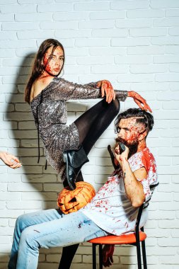 Cadılar Bayramı zombi Çift