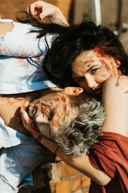 Cadılar Bayramı zombi Çift