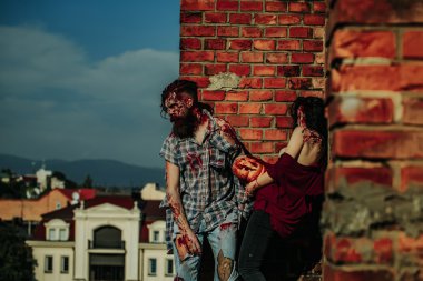 Cadılar Bayramı zombi Çift