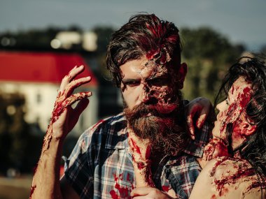 Cadılar Bayramı zombi Çift