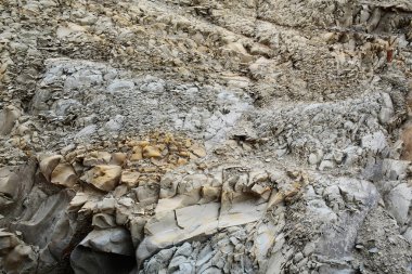 Gri kaya veya taş oluşumları