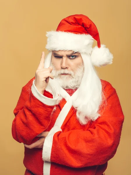Serious Christmas man — Stock Photo, Image