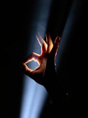 El hareketi spotlight içinde