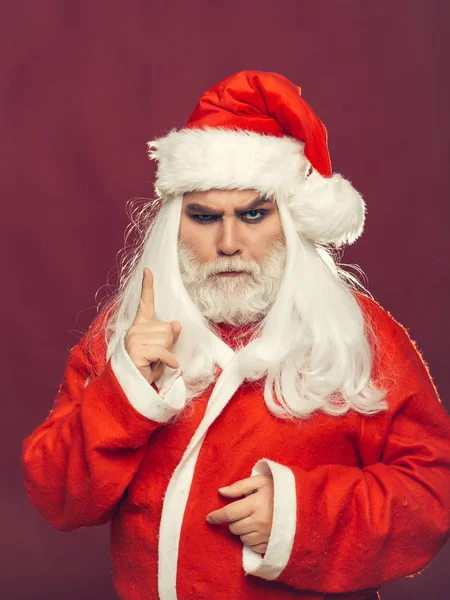 Allvarlig jul man — Stockfoto