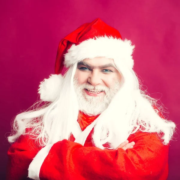 Glimlachende man van Kerstmis — Stockfoto