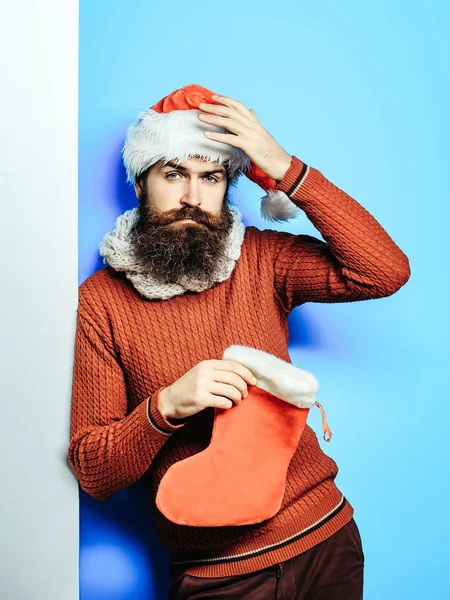 Hombre de Navidad con medias decorativas —  Fotos de Stock