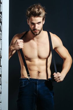 seksi kas sakallı adam