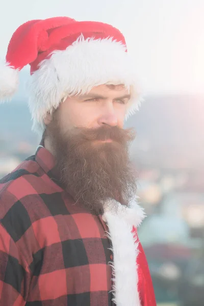 Christmas bad santa outdoor — Stock Photo, Image