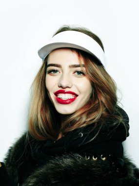 şapkalı seksi güzel kız