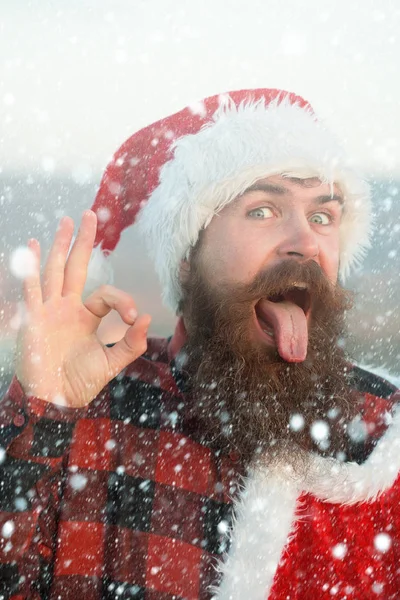 Navidad mala santa al aire libre —  Fotos de Stock