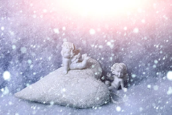 Small angel figurines — Stock Photo, Image