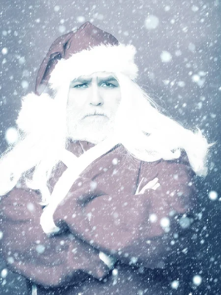Serious Christmas man — Stock Photo, Image