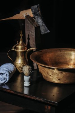 Vintage Kuaför ya da tıraş makinesi araçları