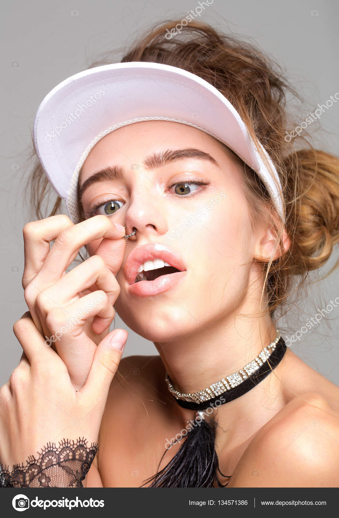 Cute girl hotsell nose piercing