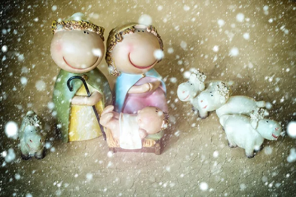 Jesus birth scene — Stock Photo, Image