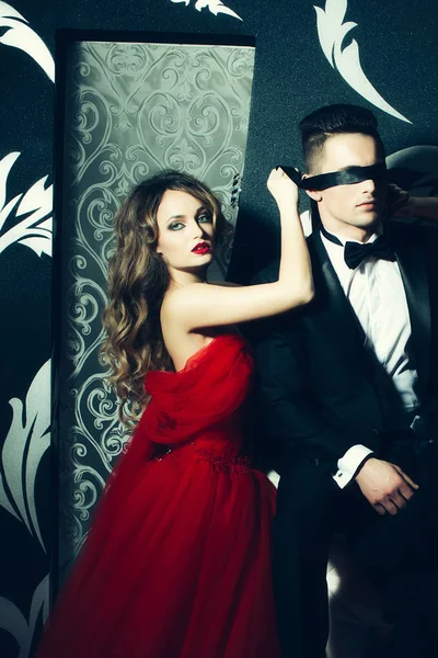 elegant young couple