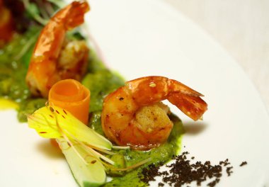 Izgara karides veya karides